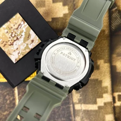 Часы наручные Patriot 003AGPO Полиция Зеленые + Коробка