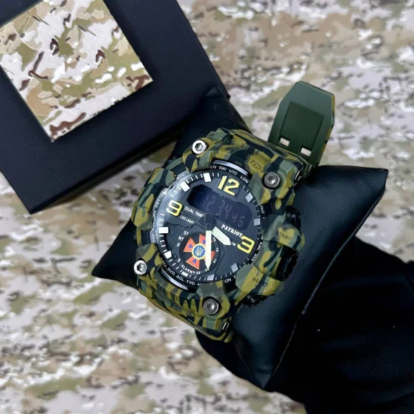Годинник наручний Patriot 003CMGRDSNS ДСНС Зелений камуфляж + Коробка. фото 4