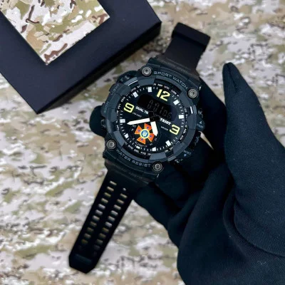 Часы наручные Patriot 003BKDSNS ДСНС Черные + Коробка.