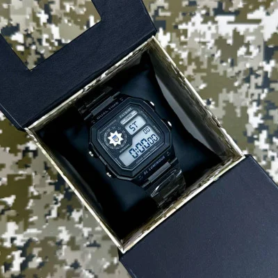 Годинник наручний Patriot 011SIPO Поліція Чорні + Коробка