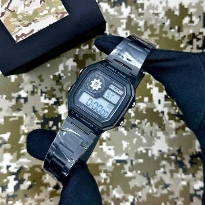 Часы наручные Patriot 011SIPO Полиция Черные + Коробка