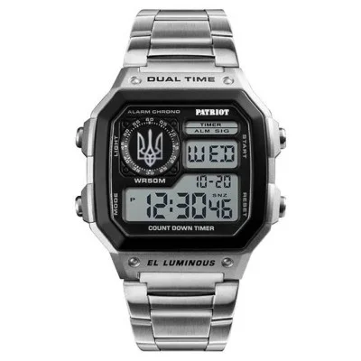 Часы наручные Patriot 011BKUASI Трезубец серебро Серебро + Коробка.