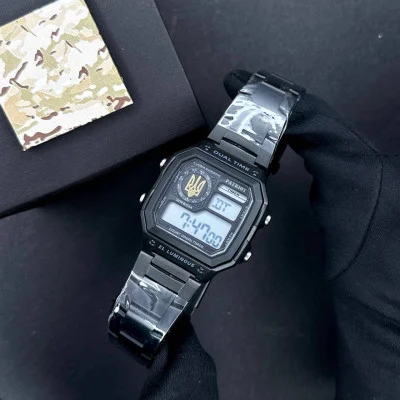 Patriot 011BKUAGD Тризуб золото Чорні + Коробка.