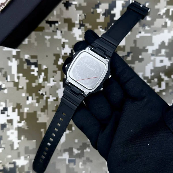 Годинник наручний Patriot 010BKUAGD Тризуб золото Чорні + Коробка. фото 6