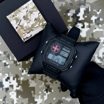 Часы наручные Patriot 010BKSU ВСУ Черные + Коробка.