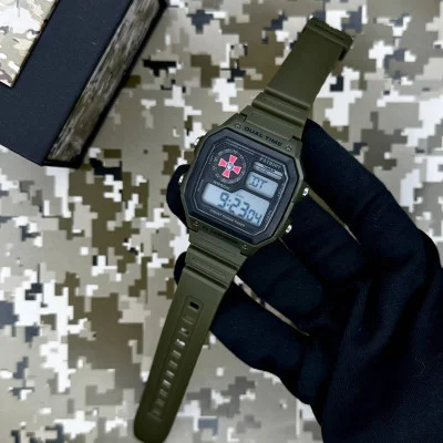 Часы наручные Patriot 010AGSU ВСУ Зеленые + Коробка.