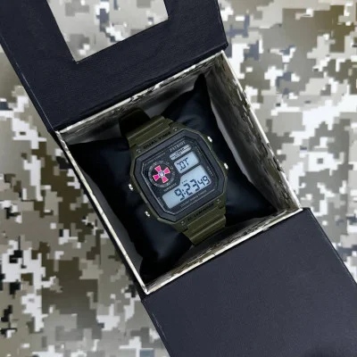 Часы наручные Patriot 010AGSU ВСУ Зеленые + Коробка.