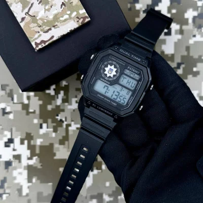 Часы наручные Patriot 010BKPO Полиция Черные + Коробка.