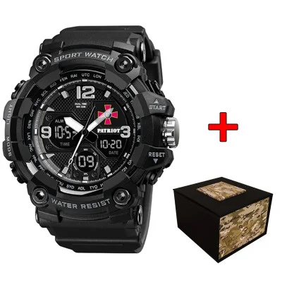 Часы наручные Patriot 006BKSU ВСУ Черные + Коробка.