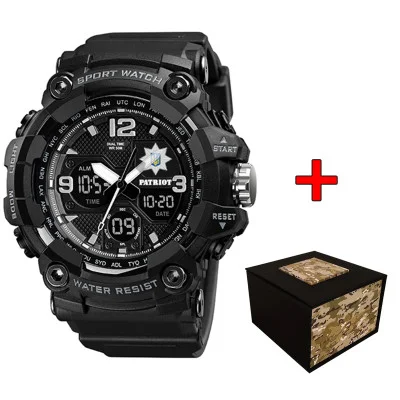 Часы наручные Patriot 006BKPO Полиция Черные + Коробка