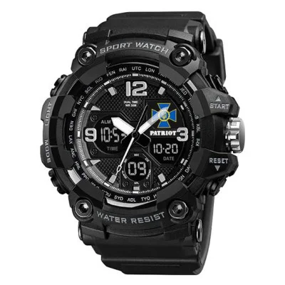 Часы наручные Patriot 006BKSBU СБУ Черные + Коробка