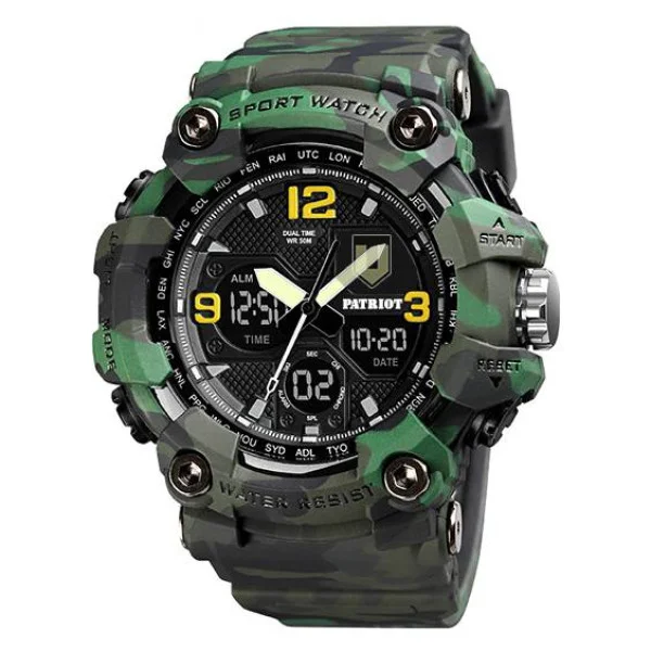 Годинник наручний Patriot 006CMGRTRO ТРО Зелений камуфляж + Коробка фото 3