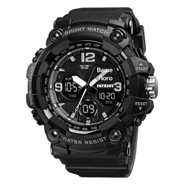 Годинник наручний Patriot 006BK Ваше лого Чорні + Коробка фото 3