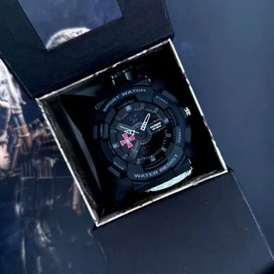 Годинник наручний Patriot 005BKSU ЗСУ Чорні Паракордовий ремінець ACU + Коробка