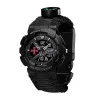 Годинник наручний Patriot 005BKSU ЗСУ Чорні Паракордовий ремінець Black + Коробка. фото 7