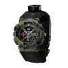 Годинник наручний Patriot 005CMGRSU ЗСУ Зелений камуфляж Паракордовий ремінець Black + Коробка фото 3