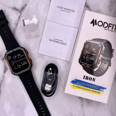 Смарт часы Modfit Iron Black-Orange
