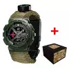 Годинник наручний Patriot 005AGSU ЗСУ Паракордовий ремінець Army Green + Коробка. фото 2