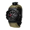 Годинник наручний Patriot 005BKSU ЗСУ Чорні Паракордовий ремінець Army Green + Коробка фото 7