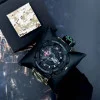 Годинник наручний Patriot 005BKSU ЗСУ Чорні Паракордовий ремінець Camo Green+ Коробка. фото 3
