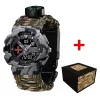 Годинник наручний Patriot 005CMGYSU ЗСУ Сірий камуфляж Паракордовий ремінець Camo Green + Коробка. фото 2