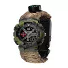 Часы наручные Patriot 005CMGRSU ВСУ Зеленый камуфляж Паракордовый ремешок Desert Camo + Коробка фото 3