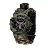 Годинник наручний Patriot 005CMGRSU ЗСУ Зелений камуфляж Паракордовий ремінець Camo Green + Коробка. фото 7