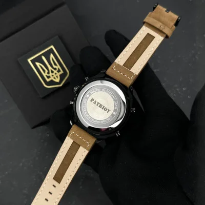 Часы наручные Patriot 017BKBR Трезубец золото Black-Brown