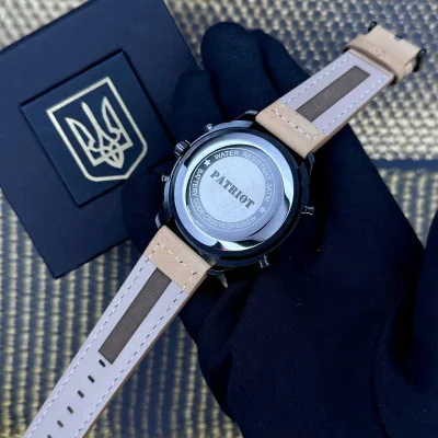 Часы наручные Patriot 017BKLTBN Трезубец злотый Black-Light Brown
