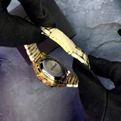Часы наручные Patriot 017 Трезубец Золото Gold-Black Steel