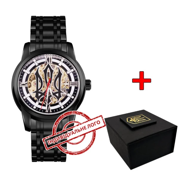 Годинник наручний Patriot 025 Sharp All Black Індивідуальне Лого фото 1