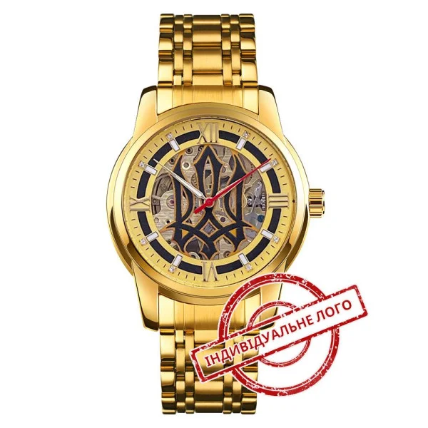 Годинник наручний Patriot 025 Sharp Gold-Gold Індивідуальне Лого фото 3