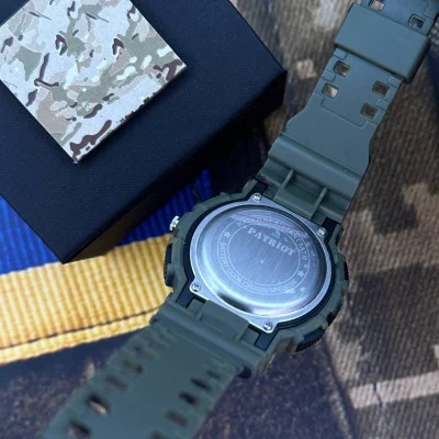 Часы наручные Patriot 005 Трезубец золото Camo Green + Коробка.