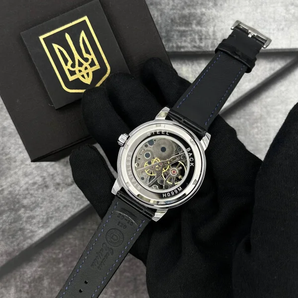 Годинник наручний Patriot 022 Silver-Black Mechanic Вільна бо Українка фото 5