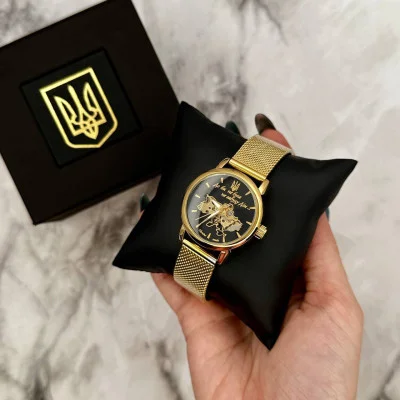 Часы наручные Patriot Gold-Black Где бы ни была
