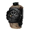 Годинник наручний Patriot 005 Тризуб золото Чорний Паракордовий ремінець Desert Camo + Коробка фото 7
