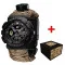 Patriot 005 Тризуб золото Чорний Паракордовий ремінець Desert Camo + Коробка
