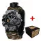 Patriot 005 Тризуб золото Сірий камуфляж Паракордовий ремінець Camo Green+Коробка
