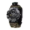 Годинник наручний Patriot 005 Тризуб золото Сірий камуфляж Паракордовий ремінець Camo Green+Коробка фото 3