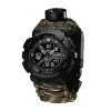 Годинник наручний Patriot 005 Тризуб срібло Чорний Паракордовий ремінець Camo Green + Коробка. фото 7
