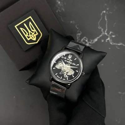 Часы наручные Patriot 022 All Black Mechanic Mesh Не Забуду Дом