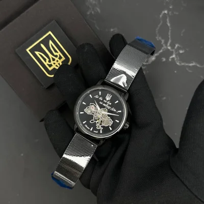 Часы наручные Patriot 022 All Black Mechanic Mesh Не Забуду Дом