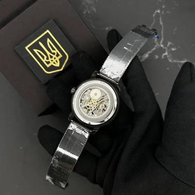 Часы наручные Patriot 022 All Black Mechanic Mesh Не Забуду Дом