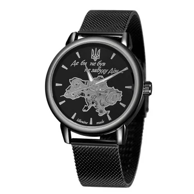 Часы наручные Patriot 022 All Black Mechanic Mesh Не Забуду Дом