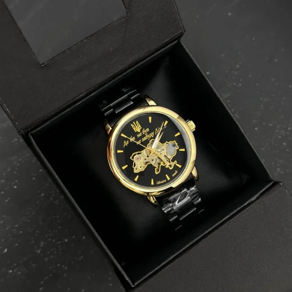 Часы наручные Patriot 022 Black-Gold Mechanic Metall Не забуду Дом фото 5