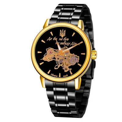 Часы наручные Patriot 022 Black-Gold Mechanic Metall Не забуду Дом