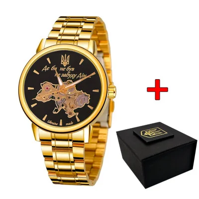 Часы наручные Patriot 022 Gold-Black Mechanic Metall Не забуду Дом