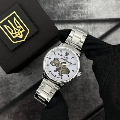 Часы наручные Patriot 022 Silver-White Mechanic Metall Не забуду Дом