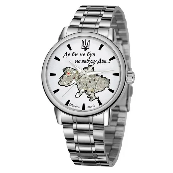 Часы наручные Patriot 022 Silver-White Mechanic Metall Не забуду Дом фото 7