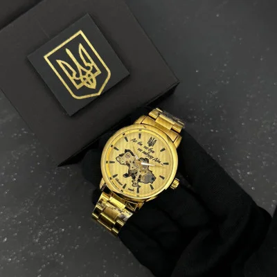 Часы наручные Patriot 022 Gold-Gold Mechanic Metall Не забуду Дом